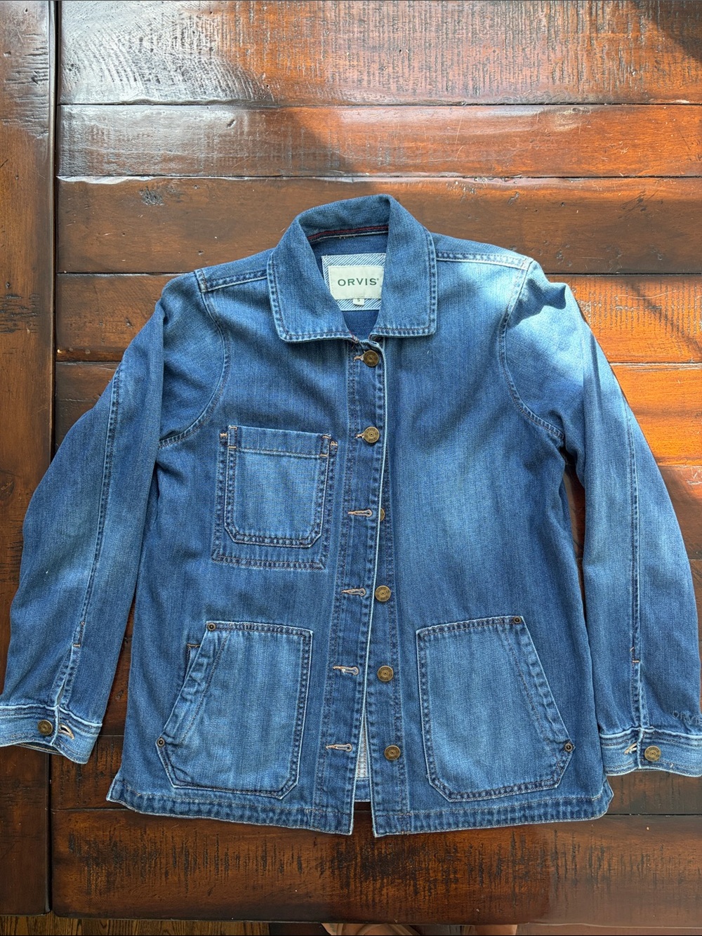 Orvis Denim Chore Jacket in Medium Blue